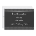 Silver Elegant Invitation Card