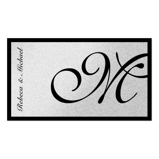 Silver Elegant RSVP Card Business Card Templates