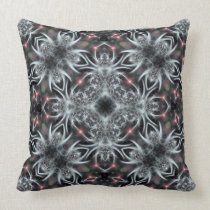 Silver Fantasy Fractal Geometric Art Jumbo Cushion american mojo pillows