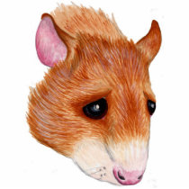 silver fawn rat sculpture acrylic cut outs