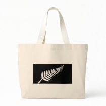 Silver Fern Flag (New Zealand) Tote Bags
