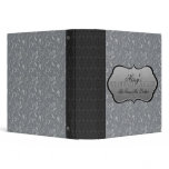 Silver Filigree Wedding Album Vinyl Binder