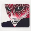 Silver Flair Mask Painting mousepads