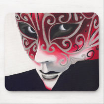 Silver Flair Mask Painting mousepads