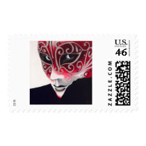 Silver Flair Mask Painting Postage