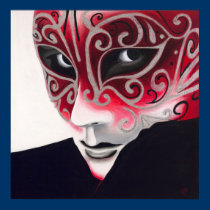 Silver Flair Mask posters