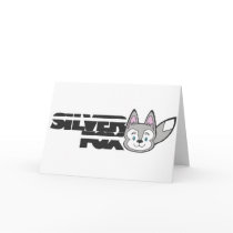 Silver fox logo greeting cards