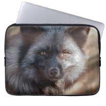 Silver Fox Wild Animal Fox-lover Wildlife Artwork Laptop Computer Sleeves