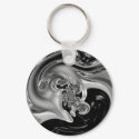 Silver Fractal Keychain