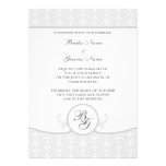 Silver Frost wedding invitation