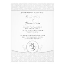 Silver Frost wedding invitation invitations