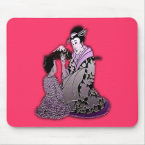 Silver Geisha mousepads by PastLives Silver Geisha mousepads