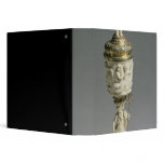 Silver gilt and carved ivory goblet binders