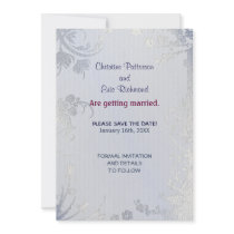 Silver Glimmer Invitation by SpiceTree_Weddings Silver Glimmer Invitation