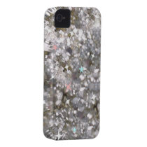 Silver glitter and stars phone 4 barely case case-mate iphone 4 cases