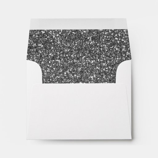 Silver Glitter Envelope Zazzle