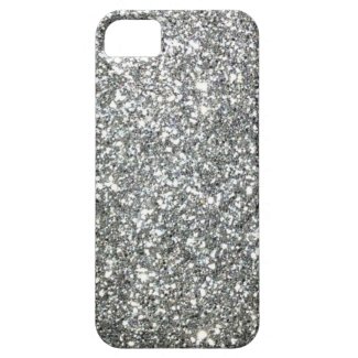 Silver Glitter Glamour iPhone 5 Cases