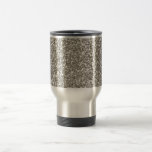 Silver Glitter Hanukkah Travel Mug