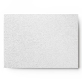 Silver glitter swirls + blue jewels A7 envelope envelope
