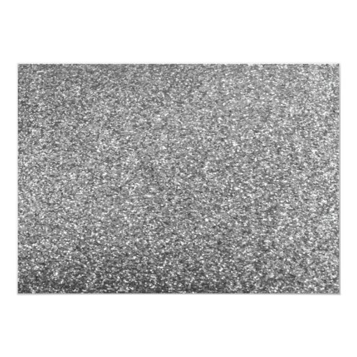 Silver Glitter Will You Be My Bridesmaid Invite