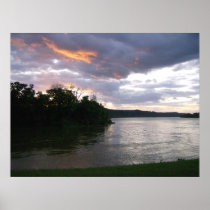 Silver Gloss Kentucky Sunrise Poster Print