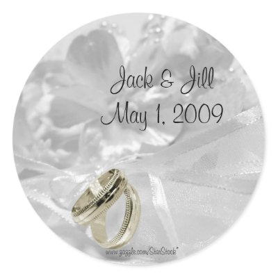 Silver Gold Wedding Themed Stickers by StarStock