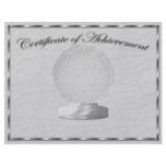 Silver Golf Certificate of Achievement Custom Flyer
