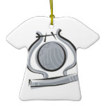 silver gong christmas tree ornament