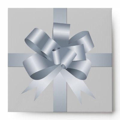 Silver Gift Bow