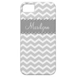 Silver Gray Chevron Chic Rhinestone BLING Case iPhone 5 Cases