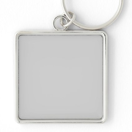 Silver Gray Fashion Grey Color Trend 2014 Blank Keychain