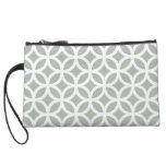 Silver Gray Geometric Wristlet Purses
