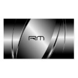 Silver Gray Metallic Look-Stainless Steel Pattern business cards