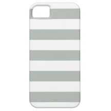 Silver Gray Stripes Pattern iPhone 5 Case