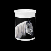 Silver Grey Arabian Horse pitchers