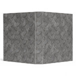 Silver Grey Diamond Plate Textured binders