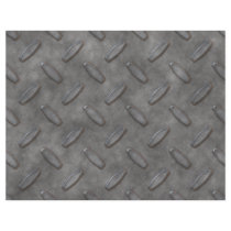 Silver Grey Diamond Plate Textured Custom Flyer