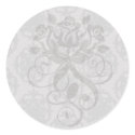 silver grey ornate damask pattern