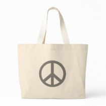 Silver Grey Peace Symbol Products bags