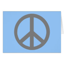Silver Grey Peace Symbol Products cards