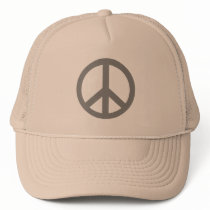 Silver Grey Peace Symbol Products hats by Scarebaby Silver Grey Peace Symbol Products hats