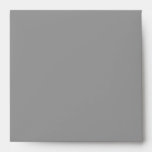 Silver Grey Square Envelope - White Interior envelopes