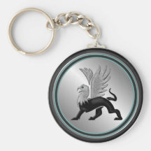 Silver Griffin Key Chain