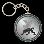 Silver Griffin Key Chain