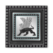 Silver Griffin magnets
