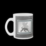 Silver Griffin Coffee Mug