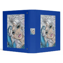"Silver-Haired Mermaid" fairy art BINDER by ronne