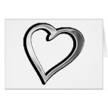 Silver Heart Card