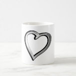 Silver Heart Coffee Mug
