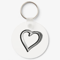 Silver Heart keychains